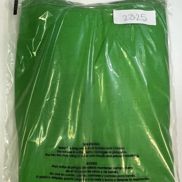 AP Collection Pants Womens 3X Lime Green Elastic Waist Straight Leg Casual - Picture 9 of 9